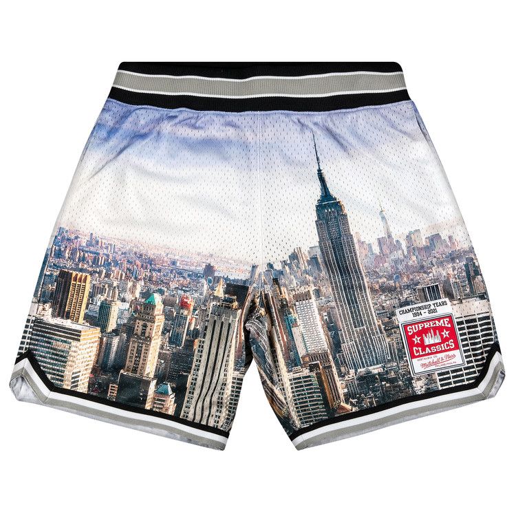 Buy Supreme x Mitchel And Ness Basketball Short 'Skyline