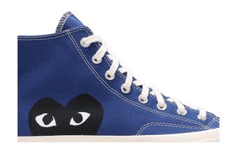 Converse cdg blue best sale