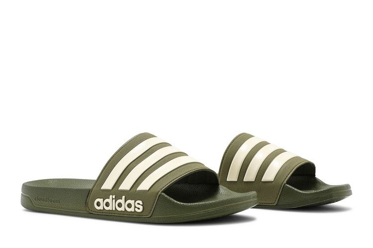 Adidas shops cloudfoam adilette slides heren groen