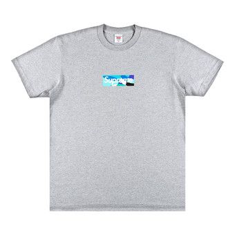 Buy Supreme x Emilio Pucci Box Logo Tee 'Heather Grey/Blue