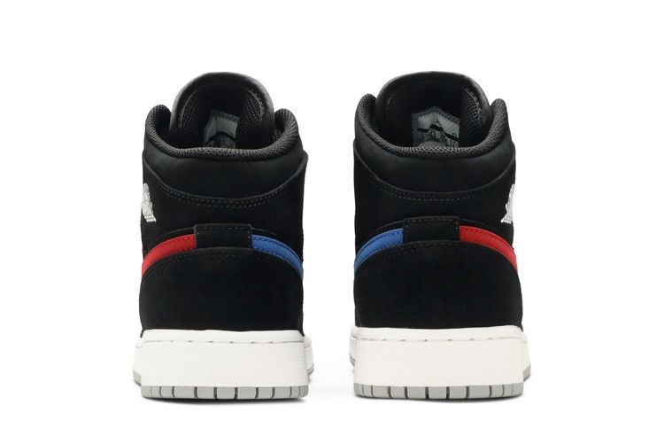 Air Jordan 1 RETRO Mid Gs Black University Red