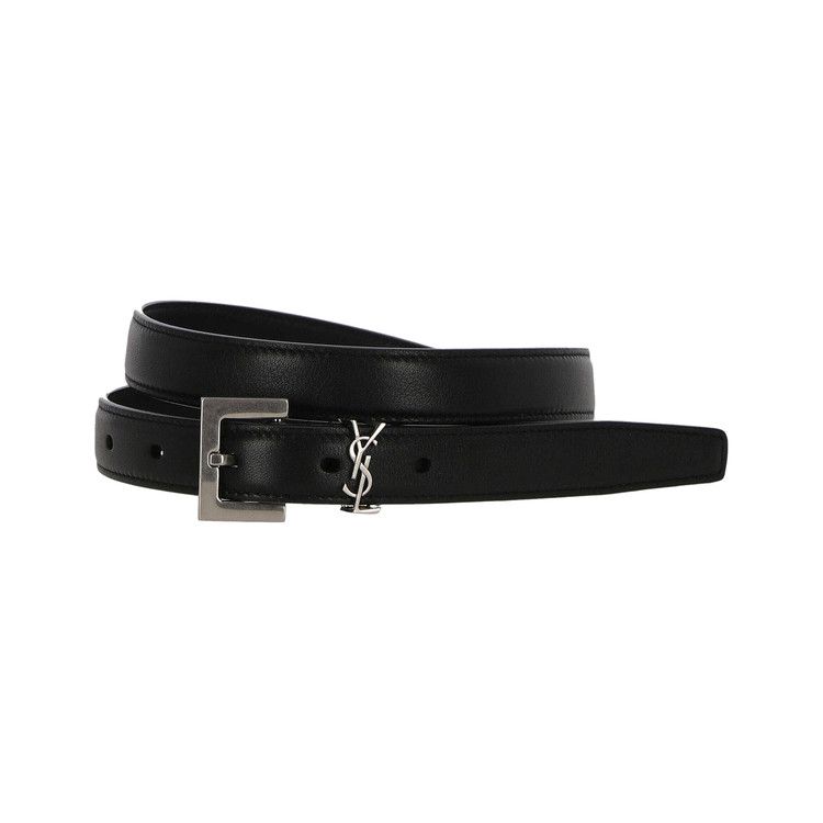SAINT LAURENT PARIS｜BELTS (554465 BOO0W 1000) Saint Laurent belt with Monogram 554465.BOO0W-1000 NERO