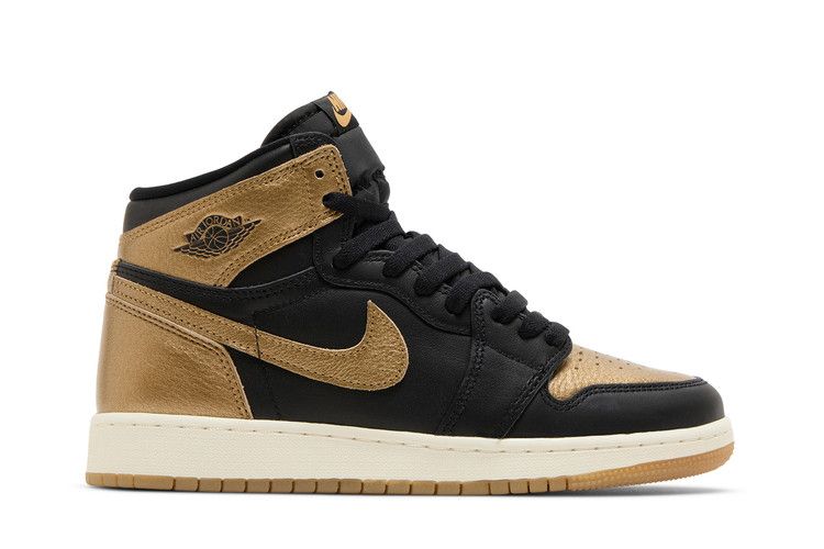 Jordan 1 Retro High OG Black Metallic Gold (GS)