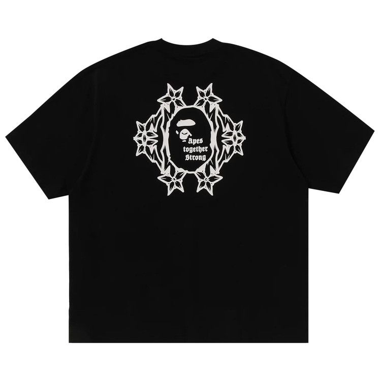 Bape Gothic Logo Relaxed Fit Tee 'black'