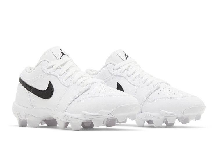 Air Jordan 1 Low Cleat Gs White Black