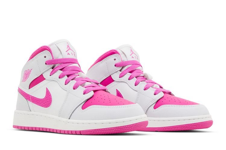 Air Jordan 1 Mid Gs Fire Pink