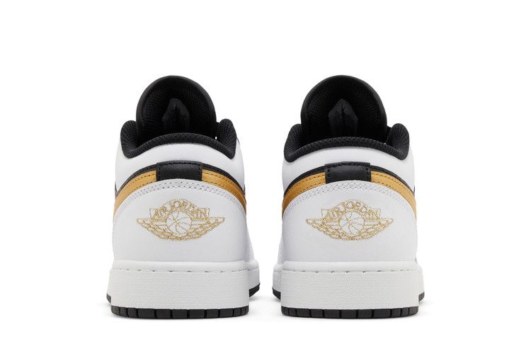 Air Jordan 1 Low Gs Gold Swoosh