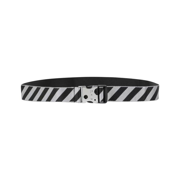 Buy Off-White Stripe Patterned Buckle Fastened Belt 