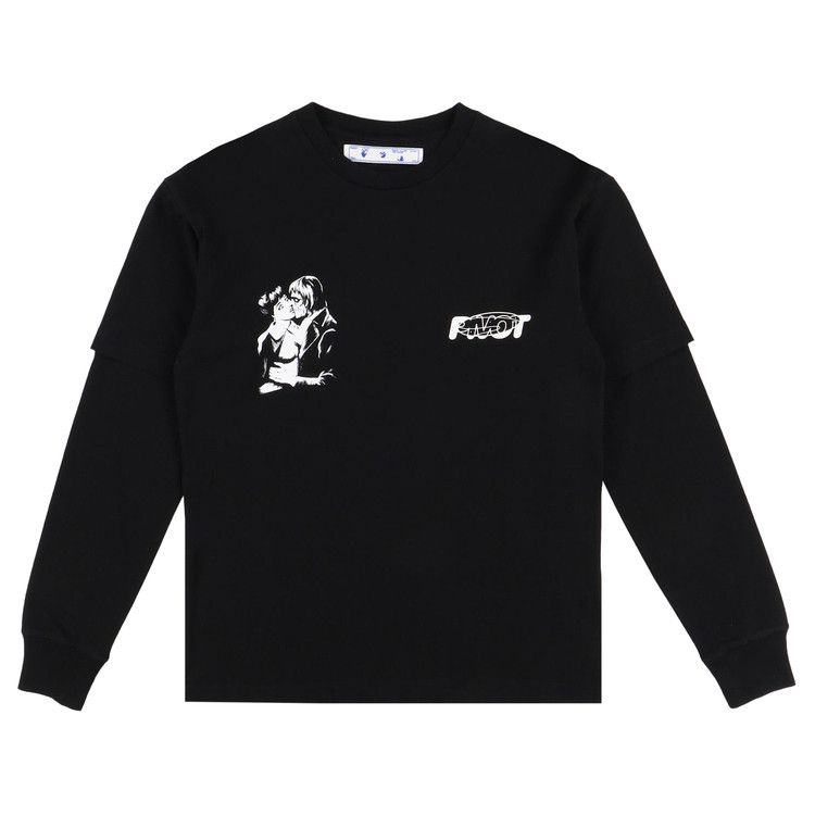 Buy Off-White Kiss 21 Double Layer Long-Sleeve T-Shirt 'Black