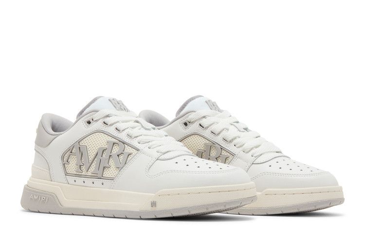Amiri Classic Low Logo - White Grey