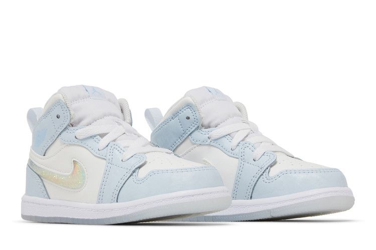 Air Jordan 1 Mid SE Td Glitter Swoosh