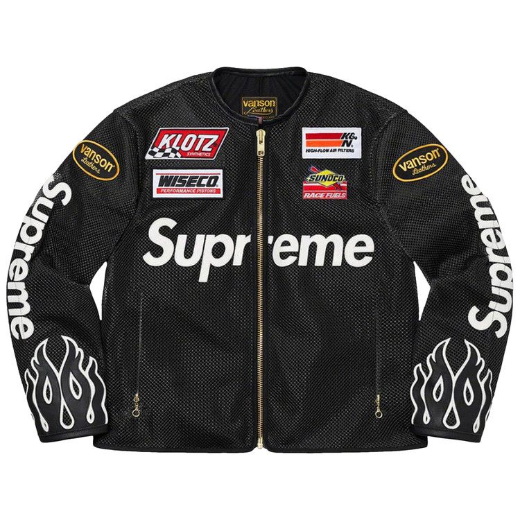 Buy Supreme x Vanson Leathers Cordura Mesh Jacket 'Black