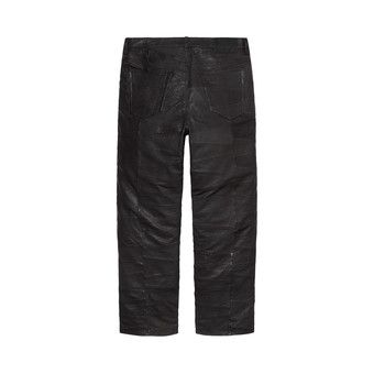 Buy Supreme Patchwork Leather 5-Pocket Jean 'Black' - SS23P74