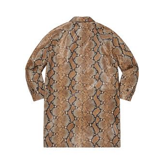 Buy Supreme Leather Snake Trench Coat 'Brown' - SS23J37 BROWN | GOAT