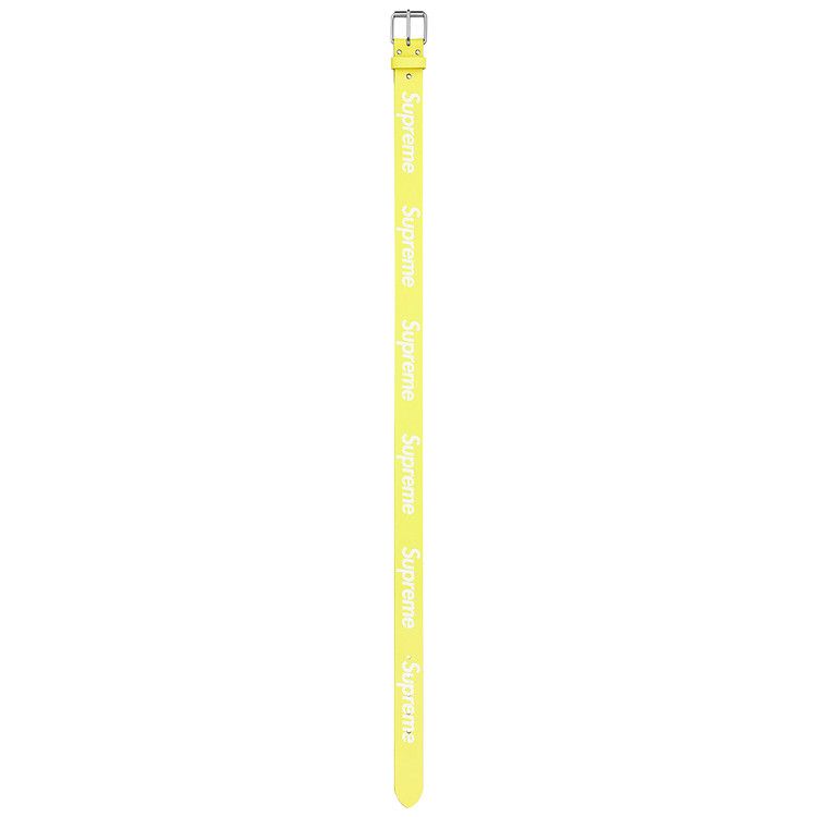 Buy Supreme Repeat Leather Belt 'Fluorescent Yellow' - SS23A106