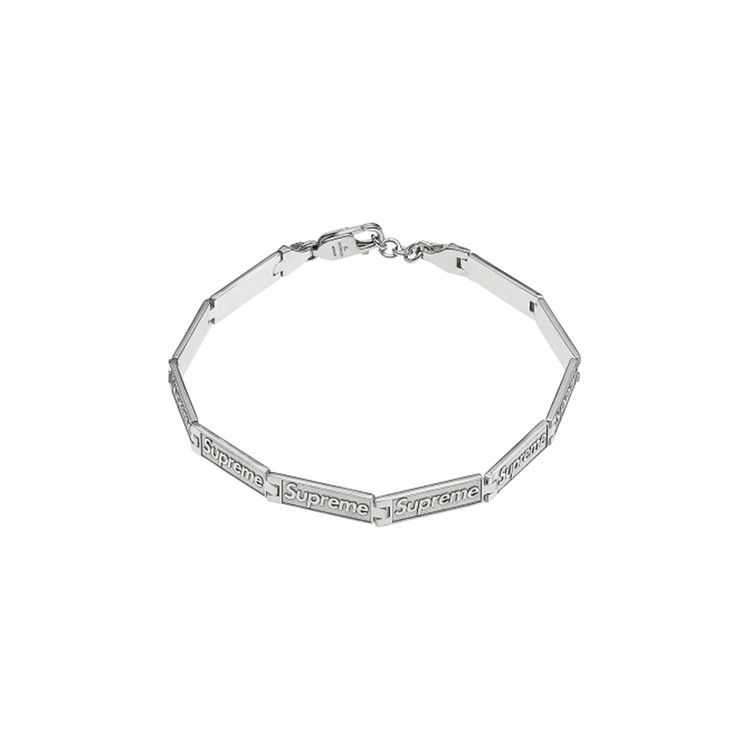 Buy Supreme x Jacob & Co. Logo Link Bracelet 'Sterling Silver
