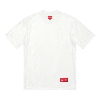 Buy Supreme Gradient Mesh Stripe Jersey 'White' - SS23KN63