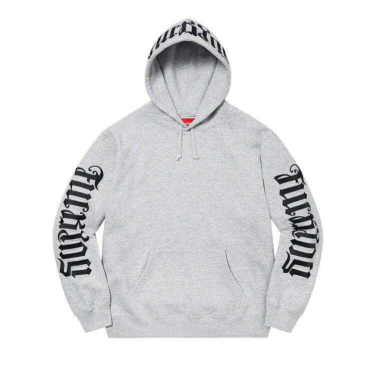 Buy Supreme Ambigram Hooded Sweatshirt 'Heather Grey' - SS22SW44