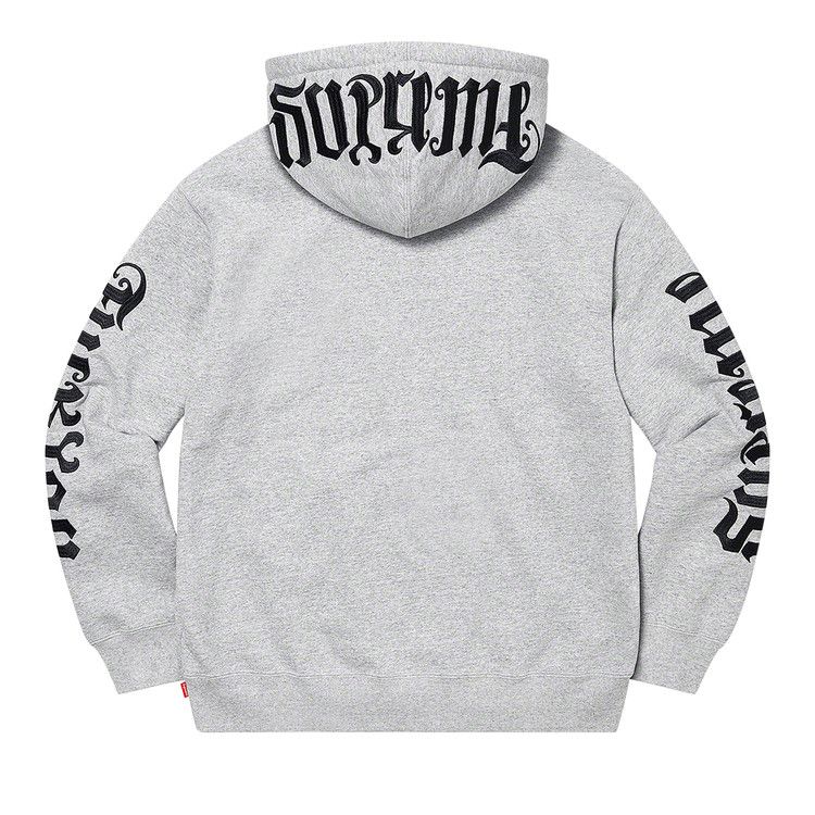Buy Supreme Ambigram Hooded Sweatshirt 'Heather Grey' - SS22SW44