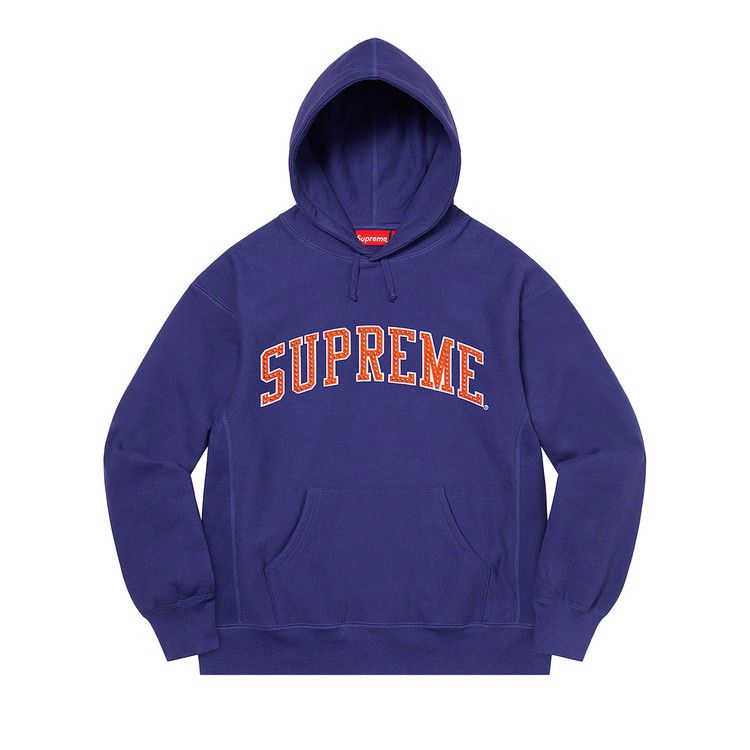 Buy Supreme Stars Arc Hooded Sweatshirt 'Dark Royal' - SS22SW68