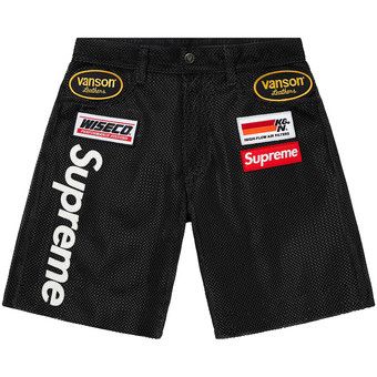 Buy Supreme x Vanson Leathers Cordura Mesh Short 'Black