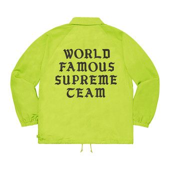 Buy Supreme World Famous Coaches Jacket 'Lime' - SS20J90 LIME | GOAT
