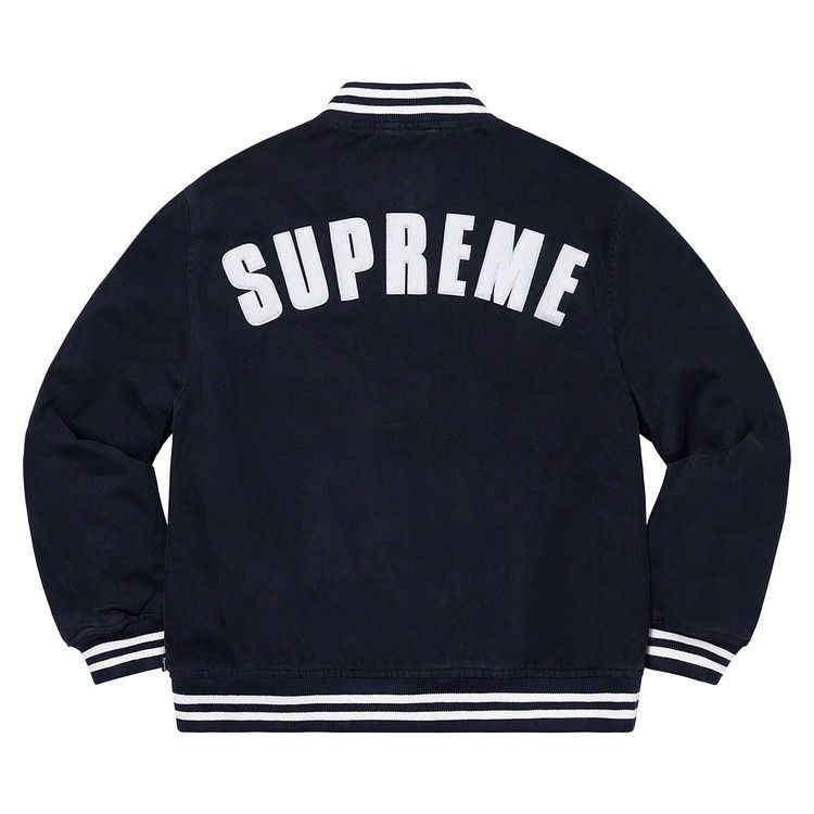 Buy Supreme x New Era x MLB Varsity Jacket 'Navy' - SS20J15