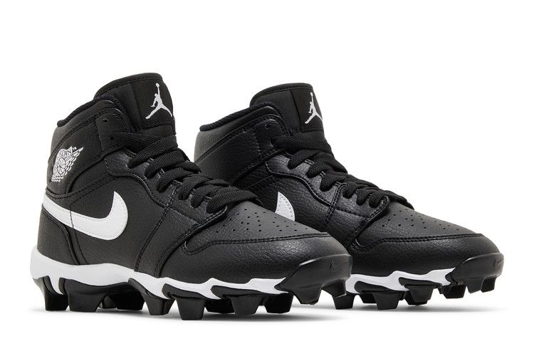 Air Jordan 1 Mid Cleat Gs Black White