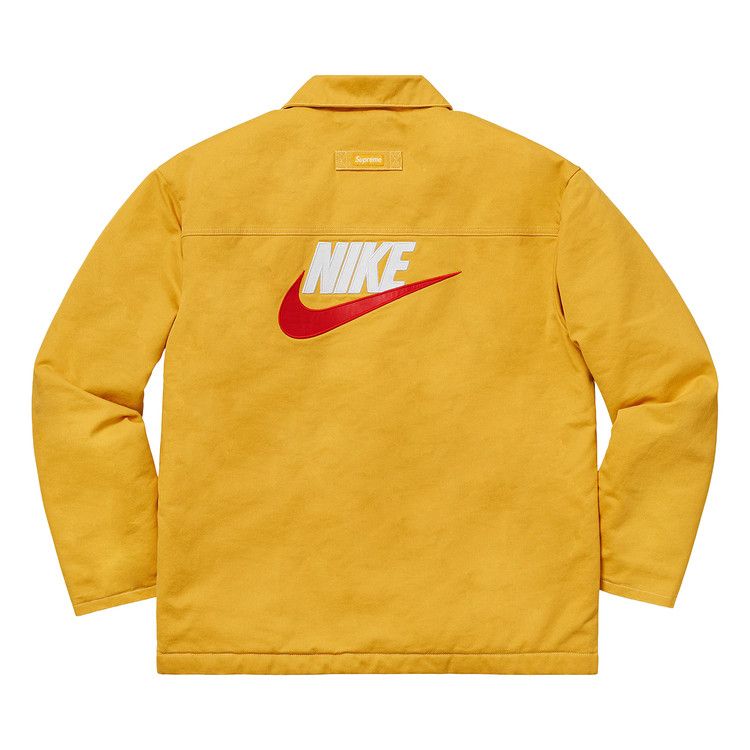 Buy Supreme x Nike Double Zip Quilted Work Jacket 'Mustard' - FW18J5  MUSTARD | GOAT