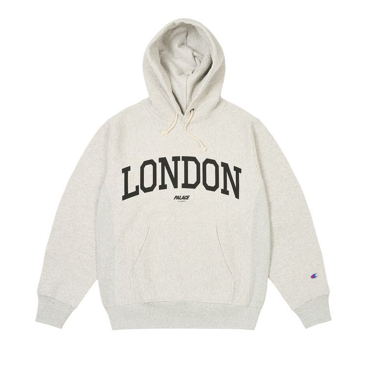 Buy Palace Champion Shop Hood London 'Grey Marl' - P25CHD001 | GOAT