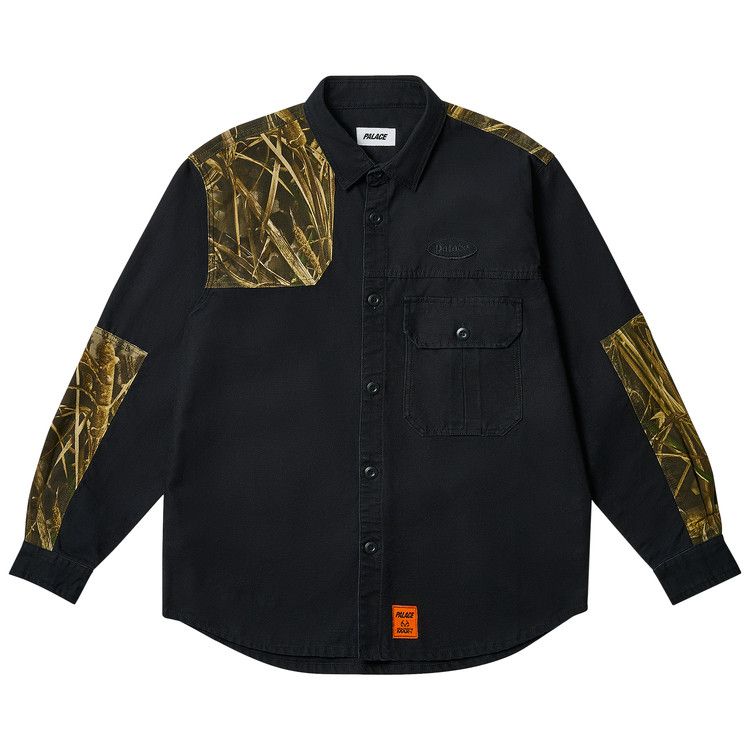 Buy Palace Maximum Overshirt 'Black' - P27SHT011 | GOAT UK