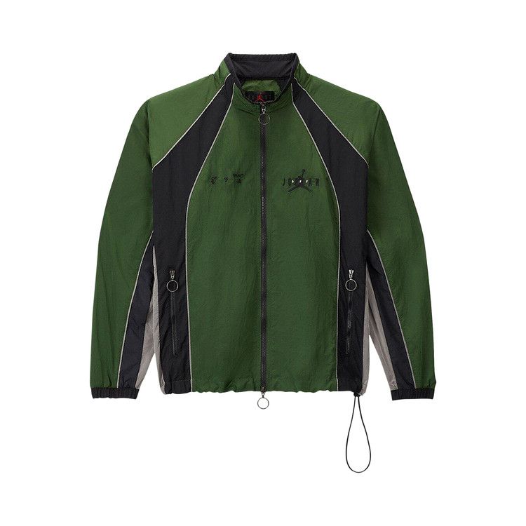 Air Jordan X Off-White Track Jacket 'forest Green/Phantom/Black'