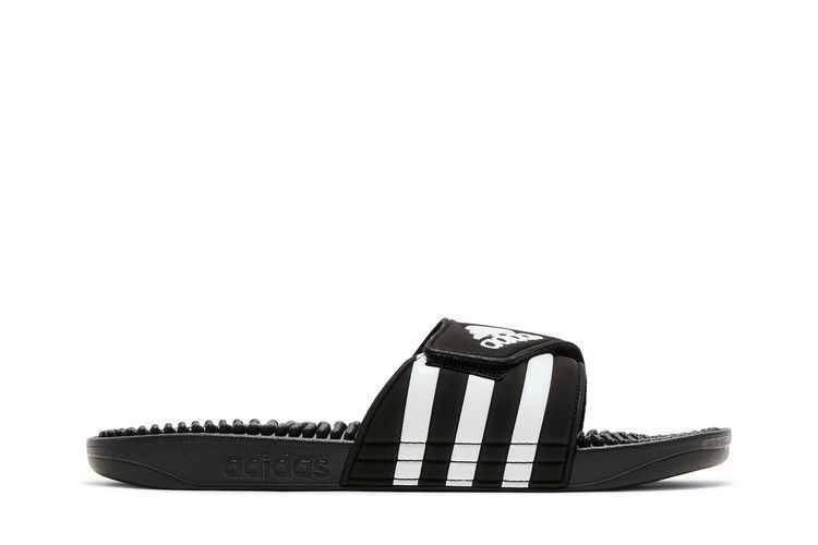 adidas Adissage Slides Core Black White — foto 2