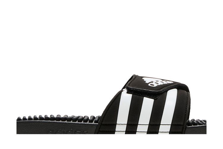 adidas Adissage Slides Core Black White — foto 3