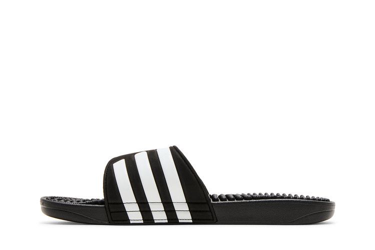 adidas Adissage Slides Core Black White — foto 4