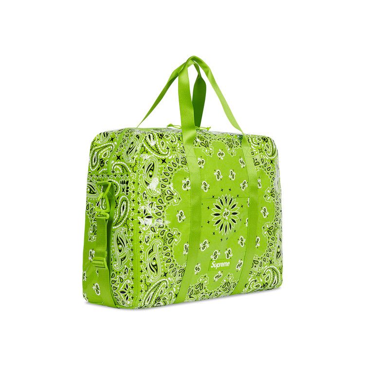 Buy Supreme Bandana Tarp Large Duffle Bag 'Bright Green
