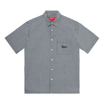 Buy Supreme Gingham Short-Sleeve Shirt 'Black' - SS21S30 BLACK | GOAT