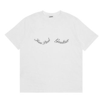 Buy Jean Paul Gaultier Logo T-Shirt 'White' - TS082IJ050100 | GOAT