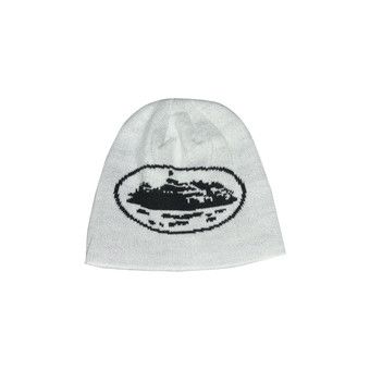 corteiz ビーニー ライトブルー・ホワイト Corteiz Crochet Beanie Striped Blue Men's - SS23 - US