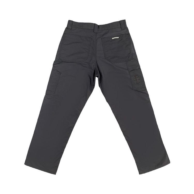 Chrome Hearts Leather Knee Carpenter Pants 'black'