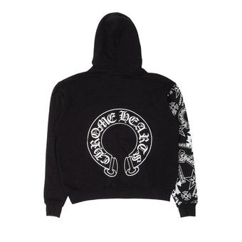 【Chrome Hearts】Stencil Hoodie★フーディ★Black Chrome Hearts Black Stencil Hoodie - Size XS