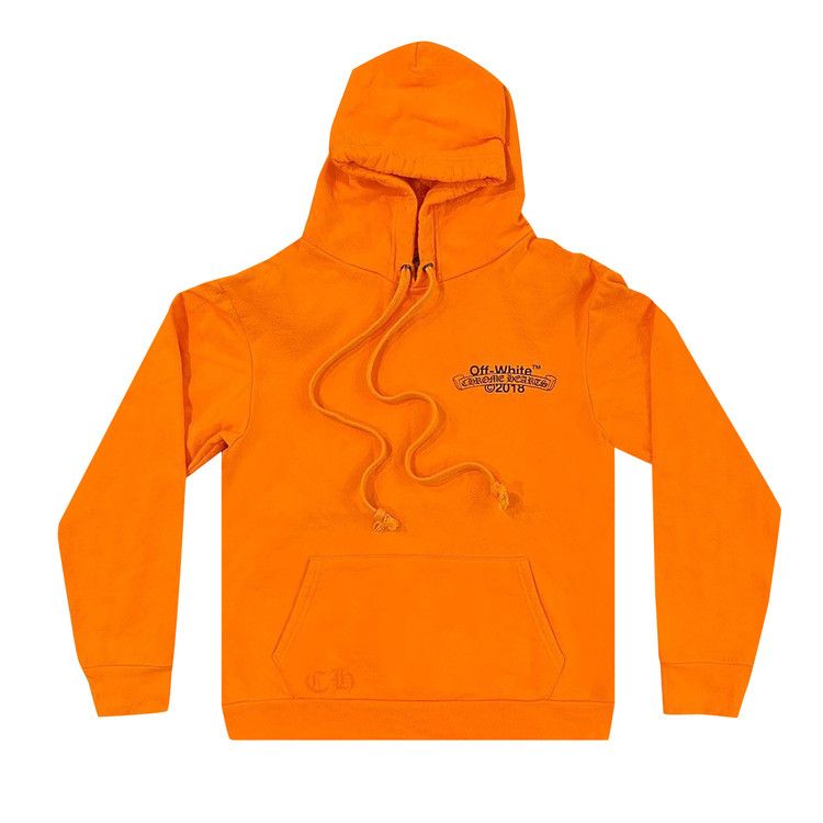 Chrome Hearts X Off-White Scroll Hoodie 'orange'