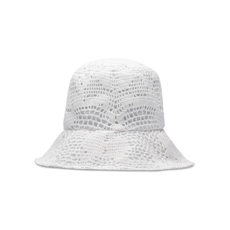 Comme des Garçons SHIRT Crochet Knit Bucket Hat 'White' — foto 3