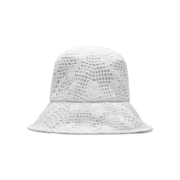 Comme des Garçons SHIRT Crochet Knit Bucket Hat 'White' — foto 2