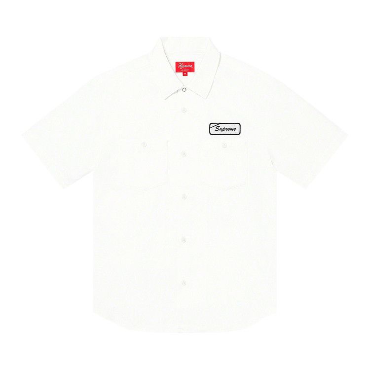 Buy Supreme Dog Short-Sleeve Work Shirt 'White' - SS21S58 WHITE
