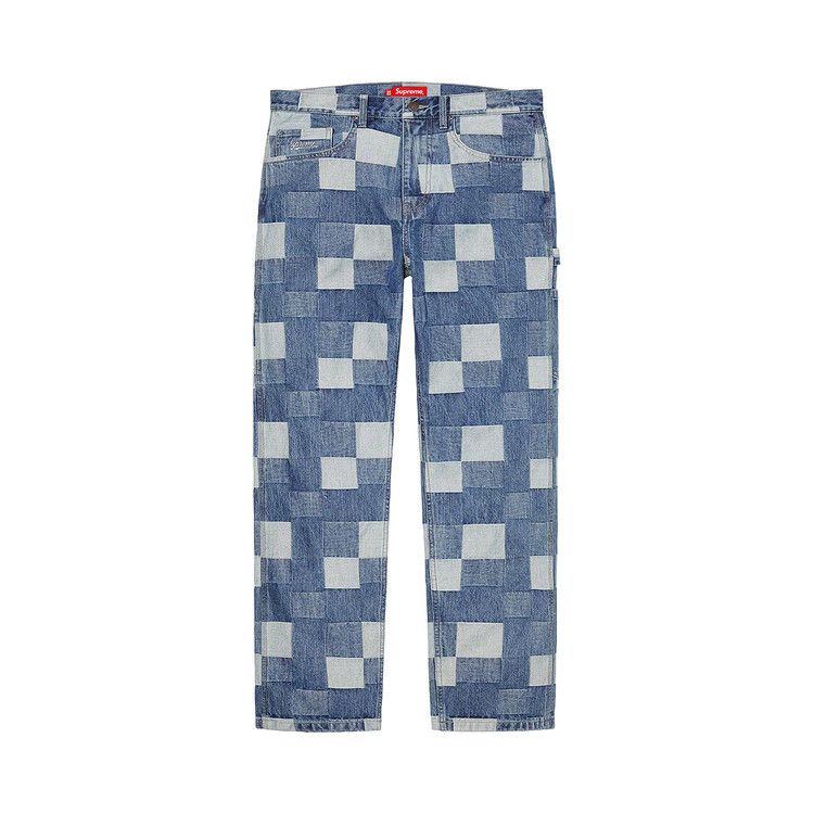 Buy Supreme Patched Denim Painter Pant 'Blue' - SS21P21 BLUE | GOAT UK