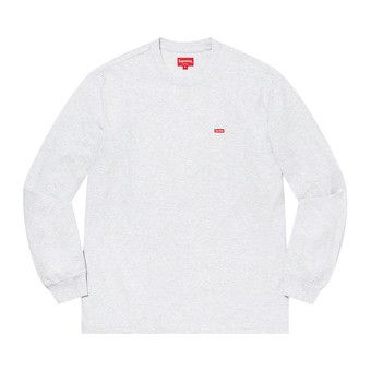 Buy Supreme Small Box Long-Sleeve Tee 'Ash Grey' - SS21KN4 ASH