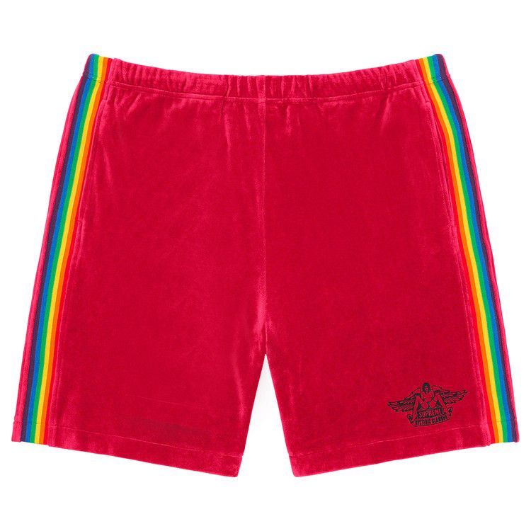 Supreme X Hysteric Glamour Velour Shorts Dusty Red