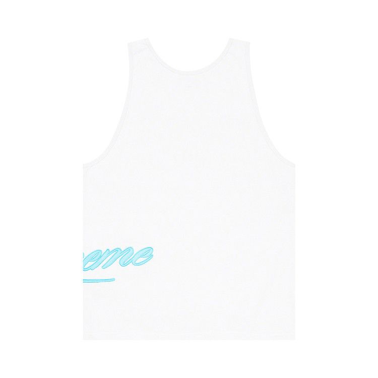 Buy Supreme Mesh Script Tank Top 'White' - SS21KN84 WHITE | GOAT