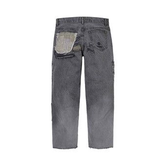 Buy Supreme x blackmeans Mended Loose Fit Jean 'Washed Black